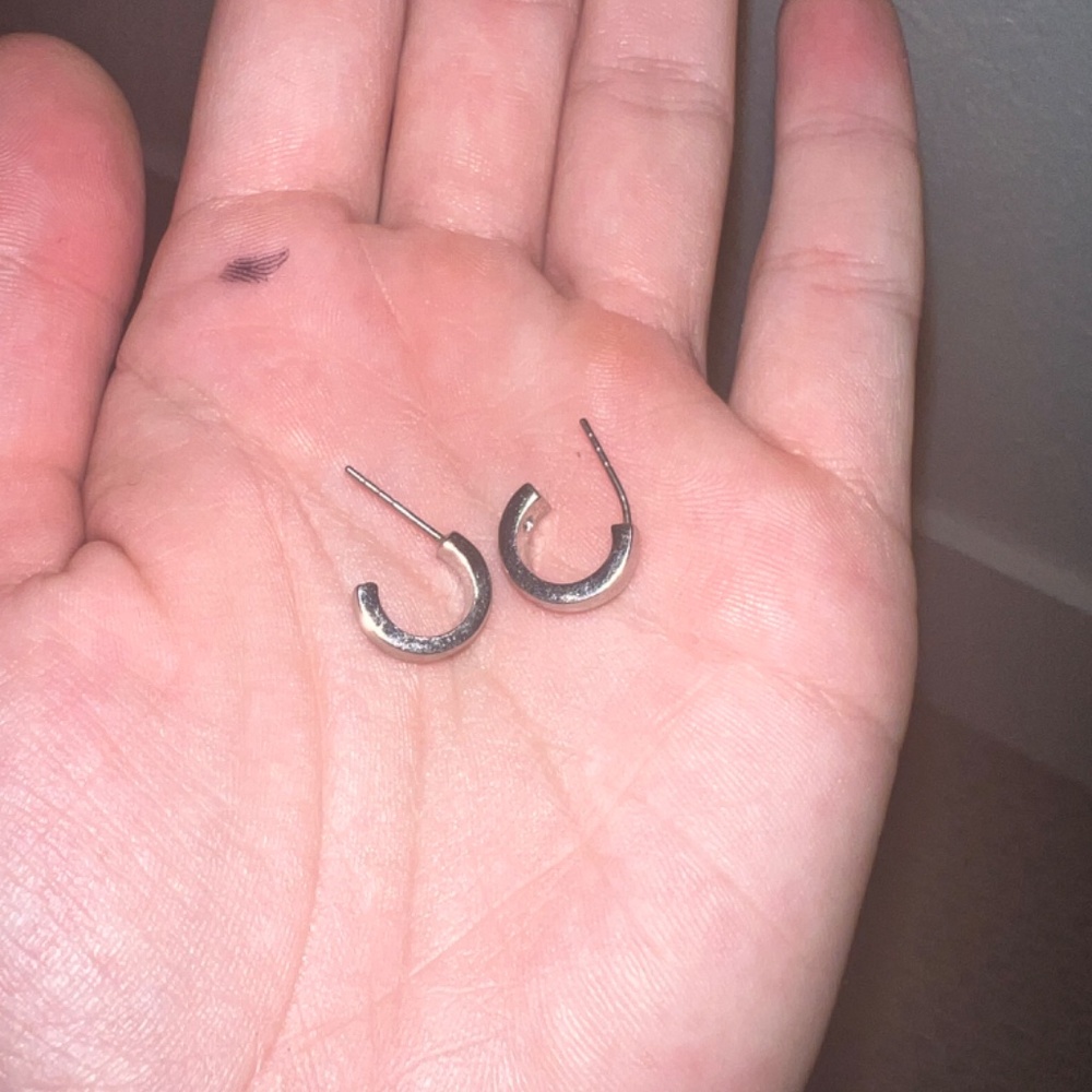 silver hoops